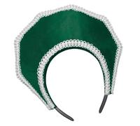 MCAOAL Diadema clásica de Ana Bolena con elegante detalle de perlas artificiales para representaciones teatrales, fiesta de Halloween, coronilla para festivales
