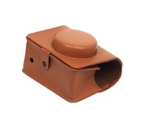 MCAOAL Funda de piel sintética para cámara Wide400 Instants, funda de silicona con correas ajustables y bolsa, marrón