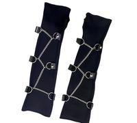 MCAOAL Fundas para brazos geniales con de hierro para cosplay de mujer y fundas para brazos de punk informal y oscura
