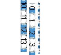 MCAOAL Herramienta de medición portátil para pescadores, cinta métrica de agua salada, equipo de cinta métrica para pescadores