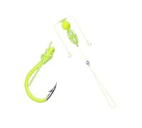 MCAOAL Jaula de cebos de moda, doble gancho, simulación, señuelos de pesca suaves, spinner para mejorar el éxito de la pesca, gancho flotante artificial carnívoro