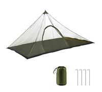 MCAOAL Malla de poliéster impermeable al aire libre, pícnics familiares, mosquitos, para picnic, pesca, patio, tienda de campaña familiar con estacas para el suelo