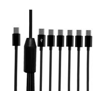 MCAOAL MultiUSB C Cable divisor USB C USB 2.0 tipo a 2/4/6 USB macho cable divisor para carga rápida y transferencia de datos