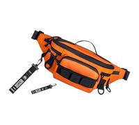 MCAOAL Práctica riñonera de ángel, resistente al agua, 6 compartimentos de almacenamiento, comodidad adicional, soporte de hombro, equipo de exploración, mochila de pesca ajustable con correa ancha, D