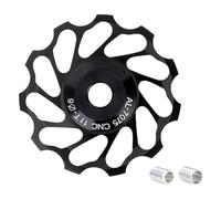 MCAOAL Rueda de guía de bicicleta eficiente Aleación de aluminio Silencioso Faro trasero para sistemas de revolución trasera Polea de cerámica de alta eficiencia