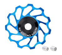 MCAOAL Rueda de guía de bicicleta eficiente Aleación de aluminio Silencioso Faro trasero para sistemas de revolución trasera Polea de cerámica de alta eficiencia