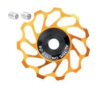 MCAOAL Rueda de guía de bicicleta eficiente Aleación de aluminio Silencioso Faro trasero para sistemas de revolución trasera Polea de cerámica de alta eficiencia