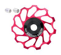 MCAOAL Rueda de guía de bicicleta eficiente Aleación de aluminio Silencioso Faro trasero para sistemas de revolución trasera Polea de cerámica de alta eficiencia