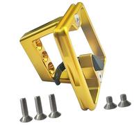 MCAOAL Soporte de aleación de aluminio para estante delantero, adaptador de base de bicicleta, soporte plegable para bloque de bicicleta, aleación de aluminio, estante frontal