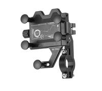 MCAOAL Soporte de aleación de aluminio para teléfono de bicicleta, abrazaderas para teléfonos scooter, clip ajustable antideslizante, soportes de ciclismo duraderos para manillar de motocicletas