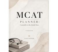 MCAT Planner: 1 month to the finish line.