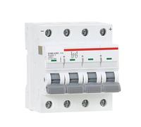 MCB DC 1000V Mini disyuntor 6A 10A 16A 20A 25A 32A 40A 50A 63A 4 polos IEC60947 1 Uds(25A)