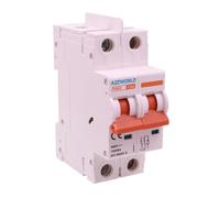 MCB - Interruptor magnetotérmico CC 20 A, 2 pines, 500 V, 10 kA, sin polaridad, con separador entre polos, 2 módulos IP20, para baterías fotovoltaicas, instalaciones de corriente continua, modelo P8BZ