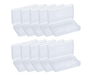 Mcbazel 10 Piezas Fundas Protectoras Transparentes para Cartuchos de Juegos de Nintendo Gameboy Advance/Gameboy Advance SP/Gameboy Micro, Fundas Rígidas Transparentes para Games Cartridge