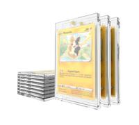 Mcbazel 10 Piezas Magnetic Trading Card Holder, Funda Magnéticas para Tarjetas de Juego 35PT con Protección UV Estuche Protector Transparentes de Tarjetas Duro para Cartas Foto, Magic, MTG,Poke
