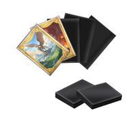 Mcbazel 100 Fundas para Cartas, Fundas para Tarjetas de 66 x 91 mm, Stuches para Tarjetas Estándar, Fundas para MTG Tarjetas Mágicas, Poke mon, Negro