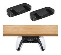 Mcbazel 2 Pièces Soporte para Mandos PS5/PS4 Bajo Escritorio, Material ABS Resistente, Negro