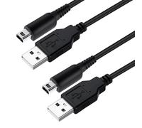 Mcbazel 2 Piezas Cable Cargador USB para Nintendo DS, DSi, 3DS, 2DS, Incluyendo las Versiones New y XL - Negro