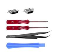 Mcbazel 2 Piezas Conector de la Toma de Carga para Nintendo Switch 2, Recambio del Conector del Puerto de Carga Tipo C con Herramientas de Reparación para Nintendo Switch 2