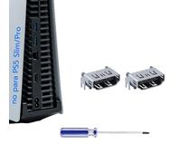 Mcbazel 2 Piezas Puerto HDMI Conector de la Toma de Carga, Recambio del Conector del Puerto de HDMI para PS5(No para la PS5 Slim/PS5 Pro)