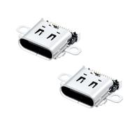 Mcbazel 2 Piezas Switch Conector de la Toma de Carga, Recambio del Conector del Puerto de Carga Tipo C para la Consola Nintendo Switch Solamente(Incompatible con Switch 2)