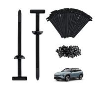 Mcbazel 200 Piezas Brida Universal de Nylon para Cables, Soporte Autoblocante Resistente a los Rayos UV, Resistente, con Pasador y Botón, Corbatas de Cable para Automóviles, Construcción, Reparaciones