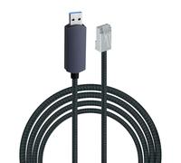 Mcbazel 2m USB 3.0 a RJ45 Ethernet Adaptador, Cable de Red de Velocidad Gigabit para Laptop, Desktop, Windows - Ideal para Juegos Online, Streaming, Descargas de Archivos Grandes