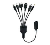 Mcbazel 6 en 1 Cable Cargador con Conector Tipo C Femenino para Nintendo DS Lite/DS/New 3DS XL/New 3DS/3DS XL/3DS/2DS/DSi XL/Wii U/Gameboy Advance SP (GBA SP)/PSP1000/2000/3000/PS VITA1000