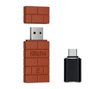 Mcbazel 8Bitdo - Adaptador inalámbrico USB 2 con Adaptador OTG, Accesorio para Switch OLED/Switch, Windows, Mac y Raspberry Pi Compatible con NS Switch 2/Xbox Series X&S/Xbox One/Switch Pro/PS5