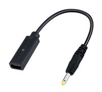 Mcbazel Adaptador de Cable de Carga Hembra Tipo C, Compatible con PSP 1000/2000/3000 y E1000 - Negro(18.2cm)