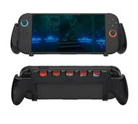 Mcbazel Agarre para Consola Nintendo Switch 2 , con Ranuras para Tarjetas de Juego, Material ABS Resistente, Instalación Sencilla-Negro