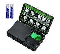 Mcbazel Báscula de Bolsillo 500g/0.01g Alta Precisión, Báscula Digital Multifuncional Mini con Pantalla LCD, Tara, Conteo, 7 Unidades de Peso para Joyería, Especias, Café, Laboratorio