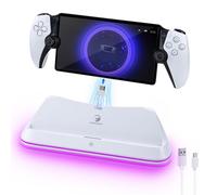 Mcbazel Base de Carga para PS Portal Remote Player, Soporte de Carga Portátil con Luces RGB, Soporte de Carga para Accesorios PS5 Portal