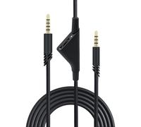 Mcbazel Cable auxiliar de audio de repuesto con control de volumen para auriculares Astro A10/A30/A40 PS5/PS4/Xbox One/Xbox Series S/X/PC/Smartphone a través de un conector de 3,5 mm - 2 m