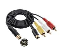 Mcbazel Cable de adaptador de vídeo compuesto de audio S-AV para Sega Saturn