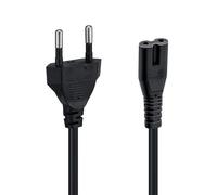 Mcbazel Cable de Alimentación 1.5M (Figura 8 / IEC C7), Cable de Corriente 2 Pines (Enchufe UE) de Repuesto Compatible con PS5, PS4, PS3, Xbox Series X/S,PS1, PS2, Xbox One S/X,Smart TV,Monitor LED