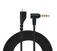 Mcbazel Cable de audio de repuesto para SteelSeries Arctis 7/Arctis 5/Arctis 3/Arctis Pro Gaming Headset Nylon Audio Cable - 2M (negro)