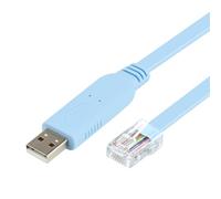 Mcbazel Cable de Consola USB a RJ45 de 1,8 m, con chip FTDI, Compatible con Cisco, Routers, Switches, y con soporte para Windows, Mac, Linux