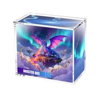 Mcbazel Caja de Acrílico Protectora para Pokemon Booster Box, 5mm de Grosor Protector Acrílico Magnético Transparente Protección UV Compatible con Pokemon Booster Box(No para Japonesas Version)