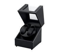 Mcbazel Caja para 2 relojes - Caja giratoria con Doble cargador USB-DC Automático de la PU