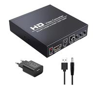 Mcbazel Convertidor SCART y HDMI a HDMI, 720P/1080P Compatible con PAL/NTSC/SECAM, Audio Digital Coaxial o Estéreo para DVD/Decodificador/Reproductor HD/Consolas (PS2/PS3PSP/Wii/Xbox360)