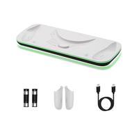 Mcbazel Estación de Carga VR Controlador para Quest 3, Estación de Carga VR con Luz LED para Quest 3, Soporte de Carga VR con 2 * 600 mAh Baterías Recargables, Cable de Carga Tipo-C