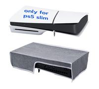 Mcbazel Funda contra Polvo Protector Cubierta Antipolvo para PS5 Slim Consola-Gris (No para la PS5/PS5 Pro)