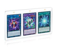 Mcbazel Funda Protectora Transparente Magnética de 3 Ranuras para Cartas Coleccionables 35PT, Fundas Magnéticas para Yugioh