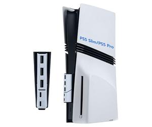Mcbazel Hub USB 2.0 para PS5 Slim/Pro con 5 Puertos, Hub de Expansión Multipuerto de Alta Velocidad para Transferencia de Datos y Carga Rápida USB-C (No Compatible con PS5)