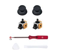 Mcbazel Joystick Kit de Reparación de Repuesto para PS5 DualSense Controlador con Destornilladores, palanca analógica de 3 pines, tapa analógica para el pulgar