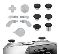 Mcbazel Kit 13 en 1 con Palancas de Metal para Xbox Elite Series 2, Kit de Reemplazo con Botones Magnéticos, 6 Palancas Magnéticas, 4 Paletas Traseras y 2 D-Pads para Xbox Elite Series 2, Plata