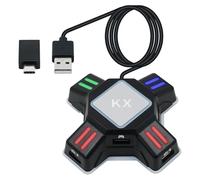 Mcbazel KX Convertidor de Consola con Adaptador USB Gaming para Teclado y Ratón Adaptador USB para PS4/ PS3/ Xbox One/NS Switch,No para Switch 2