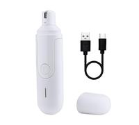 Mcbazel Lima De Uñas Eléctrica para Perros,Eléctrico Tipo-C Amoladora de Uñas 8000 RPM para Recortador de Mascotas/Lima de Uñas/Cuidado de Garras para Perros Grandes, Medianos y Pequeños - Blanco