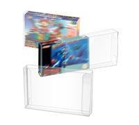 Mcbazel LOT 10 Clear Case Sleeve Protector for Super Nintendo SNES Games Cartridge (Set of 10)